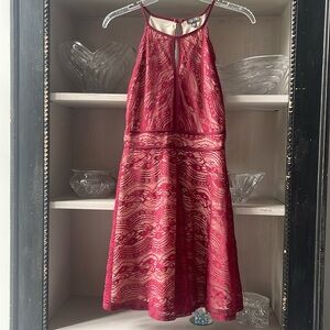 Lily Rose Burgundy lace dress, size S. In great condition!